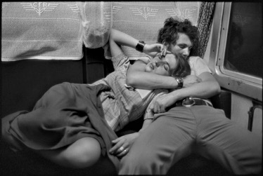 ROMANIA. 1975. In a train